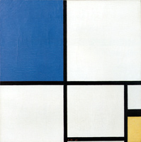 Composition N. II with Blue and Yellow, 1930